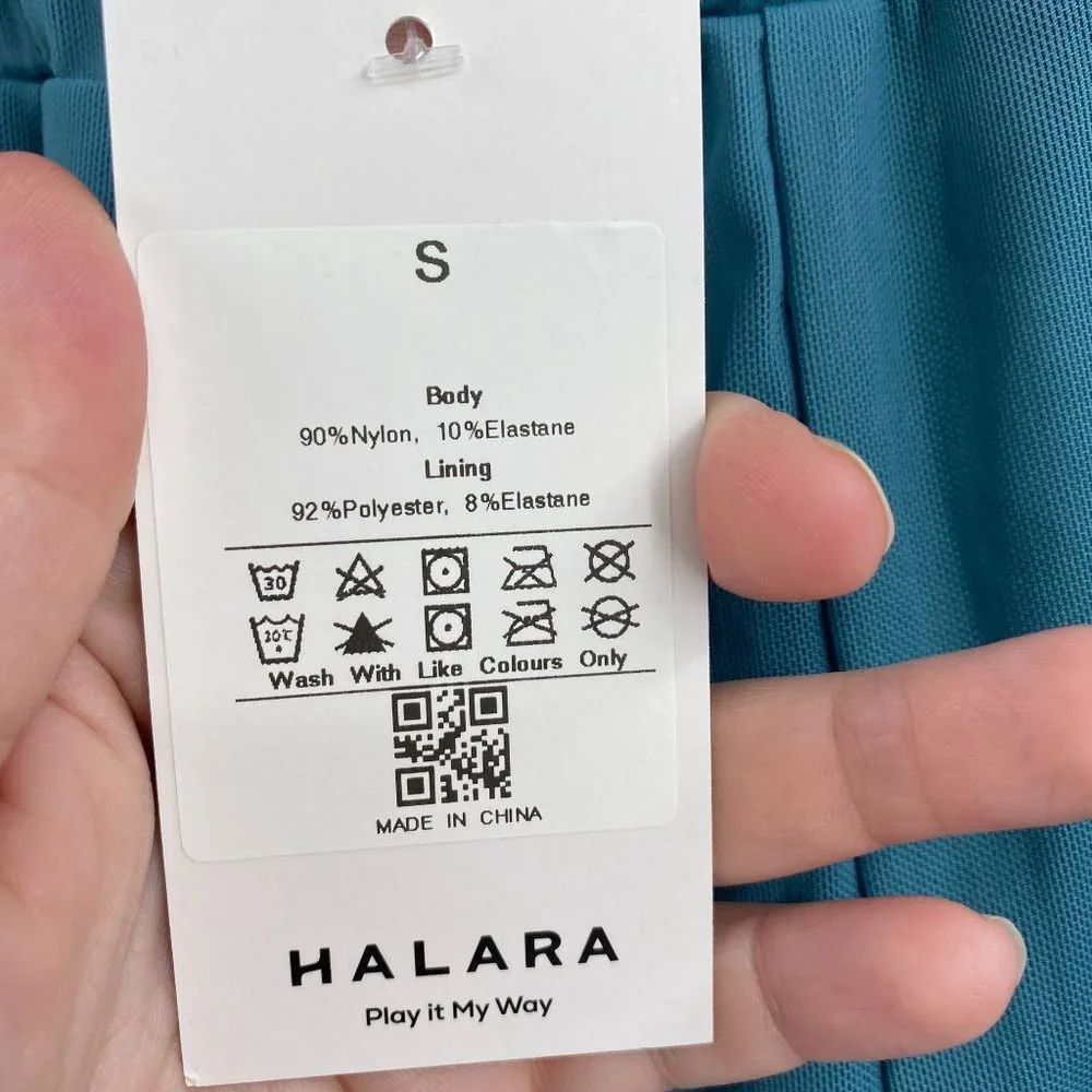 Halara mesh split 2 in 1 running shorts size small‎ spruce workout activewear